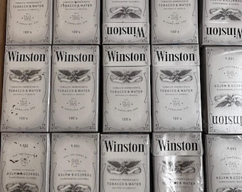 100 Winston Empty/no tobacco Cigarette flip top packs Boxes crafts art shipping