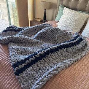 Baby Blanket, Chunky Blanket,  Hand Knit Blanket, Home decor, Gift idea