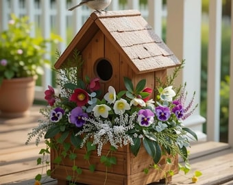 Vogelhuisjeplan - pdf-doe-het-zelf houten nestkast - bouw je eigen vogelhuisje boerderij houtbewerkingsprojectkit met gedetailleerde instructies en blauwdrukken