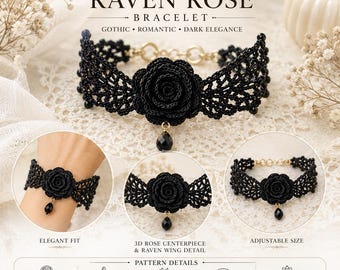 Crochet flower bracelet pattern pdf|infinity knot bracelet|crochet bracelet tutorial|floral bracelet|weeding jewelry|digital download