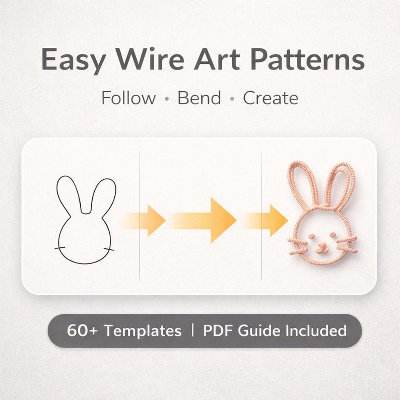 Wire Pattern File Wire Art Template Bundle 60 Patterns PDF,A-Z Alphabet & Numbers ...