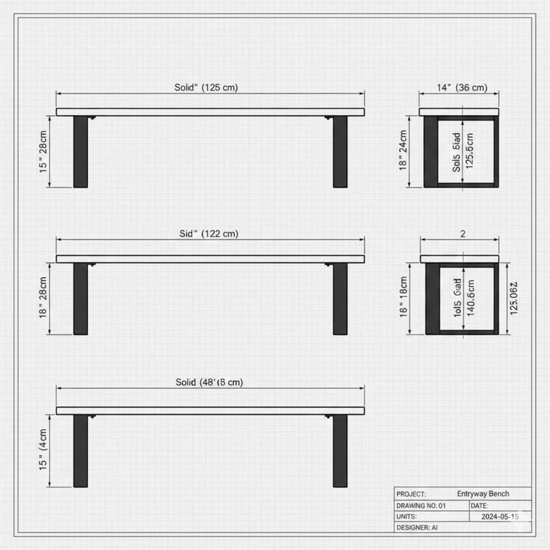 Bench Dim Inch Wood Entryway Bench Plans PDF, Modern DIY Woodworking Plan for ...