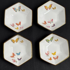 Japans porseleinen bord | Kleine 4 kopjes | Japans modern porseleinontwerp | Functioneel en stijlvol servies