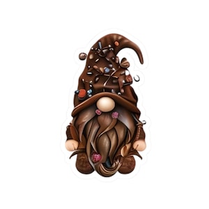 Magical Gnome Kiss-Cut Sticker | Whimsical Planner Accessories, Fun Gnome Lover Gift