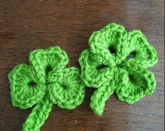 Crocheted Shamrock pin