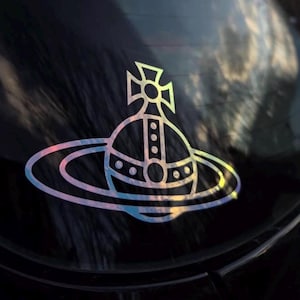 Saturn Planet Orb Nana Aufkleber Vinyl-Aufkleber | Vivienne | Nana Silber | Y2K Aufkleber |