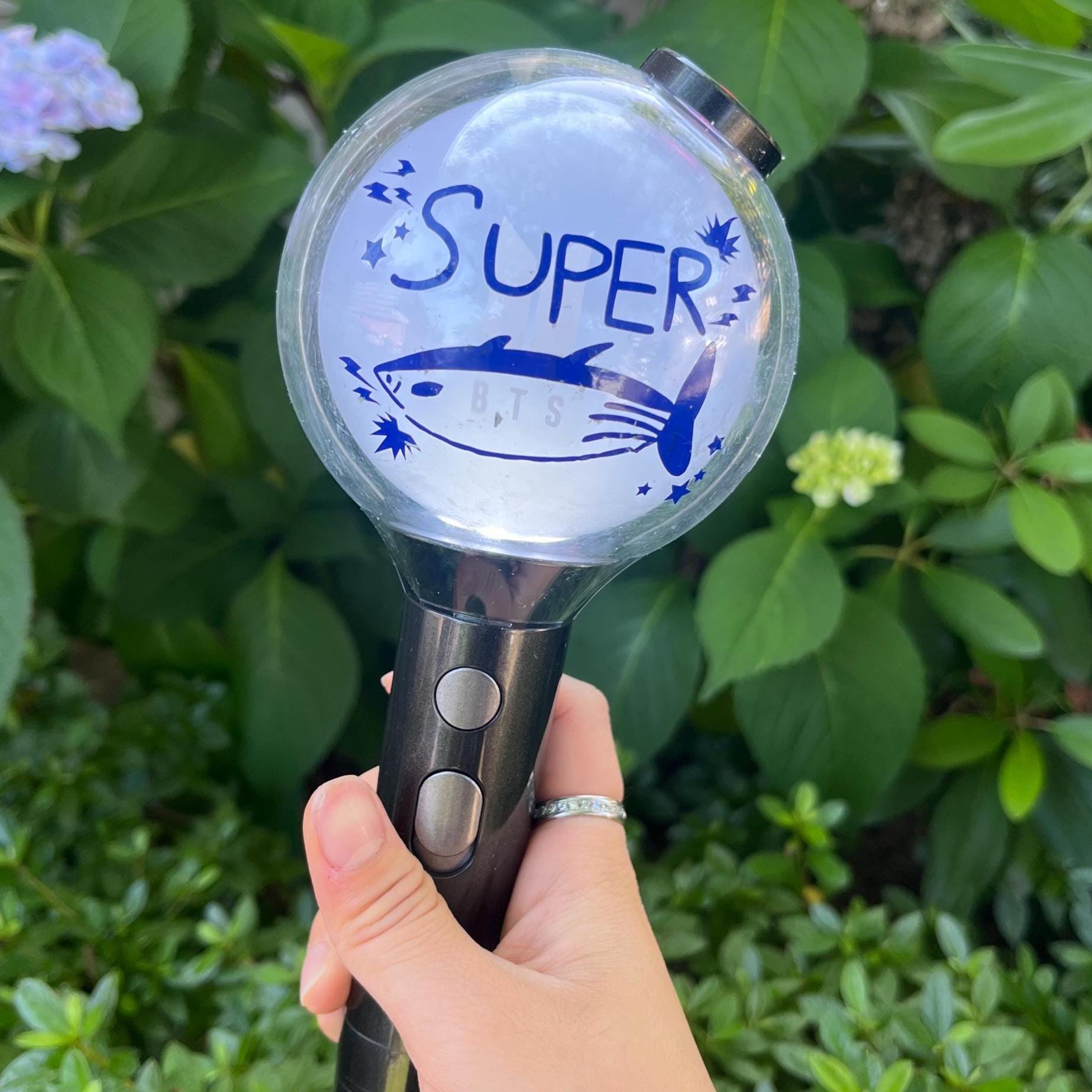⚠︎ aki(⑅•͈ᴗ•͈).:*♡様⚠︎ BTS アミボムリボン / SEOKJIN Jin Army Bomb - Etsy