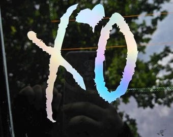 XO Heart Logo Decal Vinyl Sticker | Car Bumper Laptop Vinyl Decal