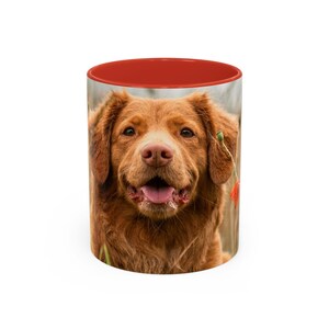 Dog Lover Accent Coffee Mug - Pet Gift, Animal Lover, Cute Dog Mug, Hot Beverage Cup, Perfect for Pet Parents