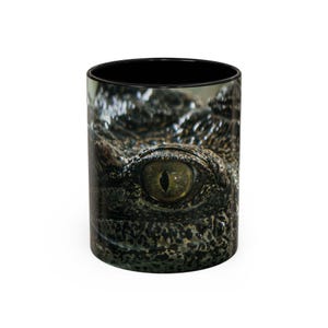Crocodile Coffee Mug: Wildlife Accent Mug, Reptile Lover Gift