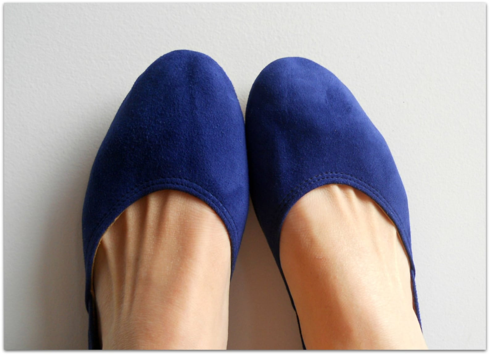 maya. cobalt blue suede/ ballet flats/ women's suede shoes/ wedding flats. available in different sizes see below