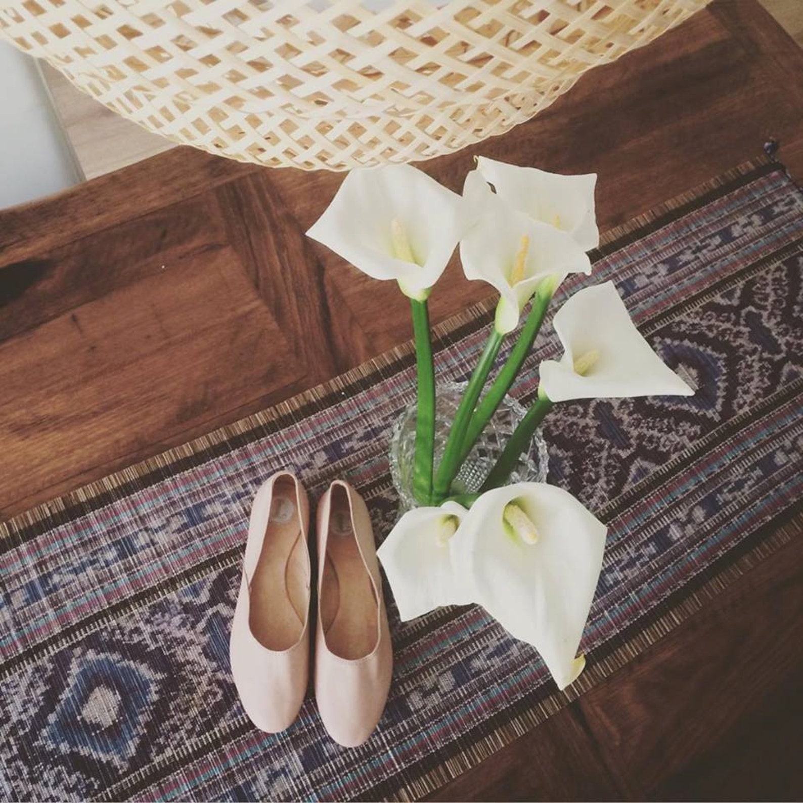 maya. nude leather/ ballet flats/ women's suede shoes/ wedding flats. available in different sizes see below