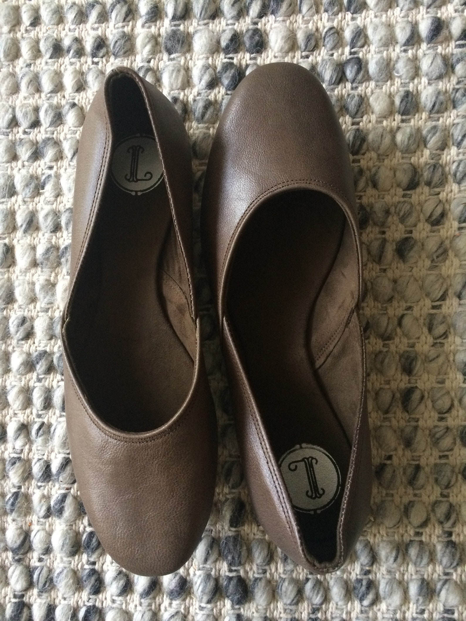 maya. aged brown leather ballet flats/ women's leather shoes/ brown flats. available in different colours & sizes