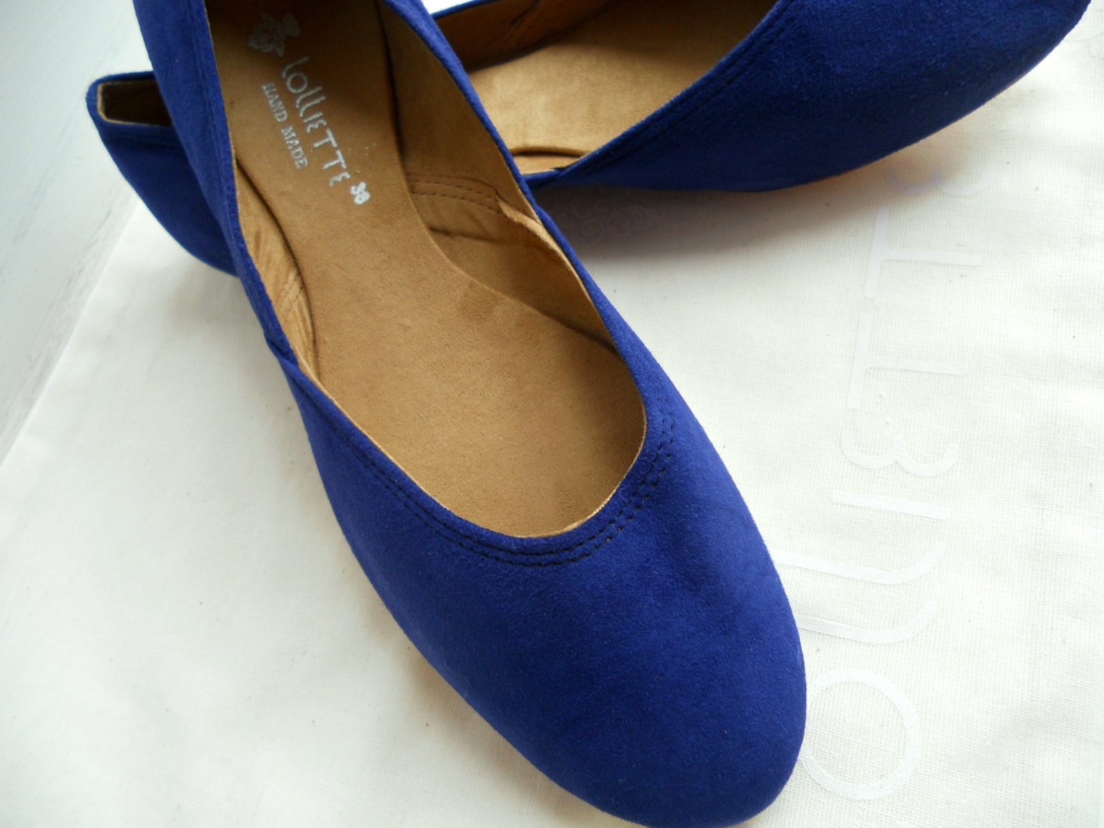 maya. cobalt blue suede/ ballet flats/ women's suede shoes/ wedding flats. available in different sizes see below