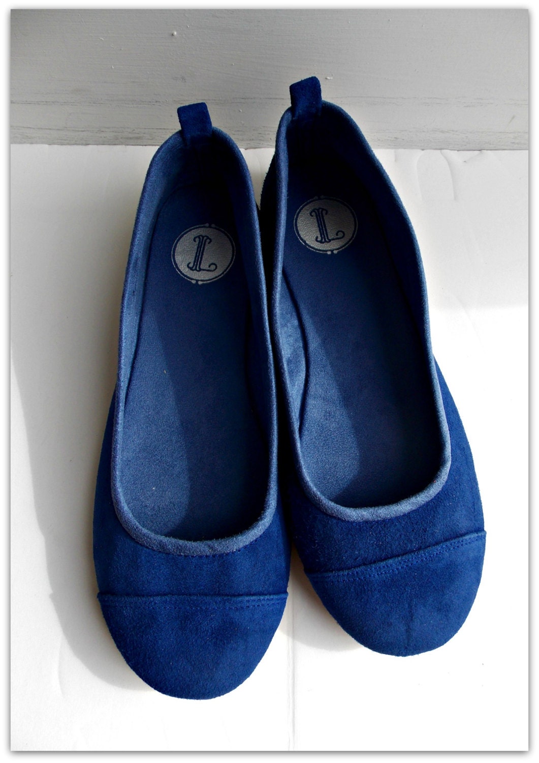 LUNAR. Cobalt Blue Flats / Women Shoes / Suede Flat Shoes / - Etsy