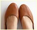 MAYA. Tobacco Brown Leather Ballet Flats/ Women's Leather Shoes/ flat shoes/ pointy toe shoes. Available in different colours & sizes 