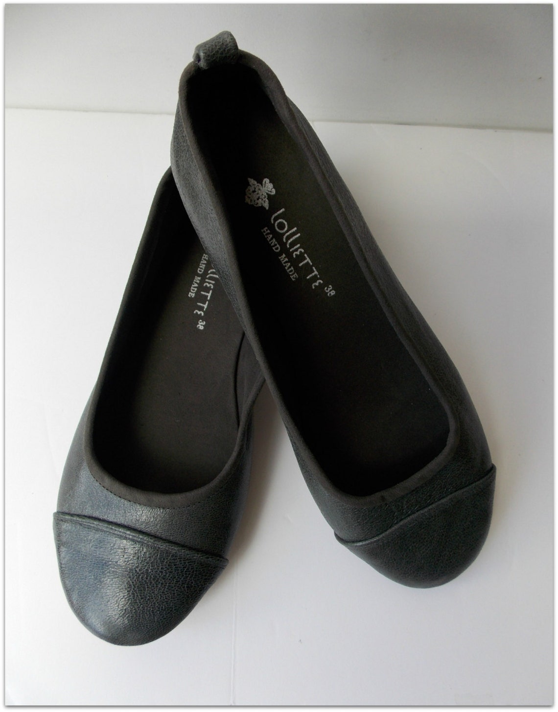 LUNAR. Grey Flats / Women Shoes / Leather Flat Shoes / Women | Etsy