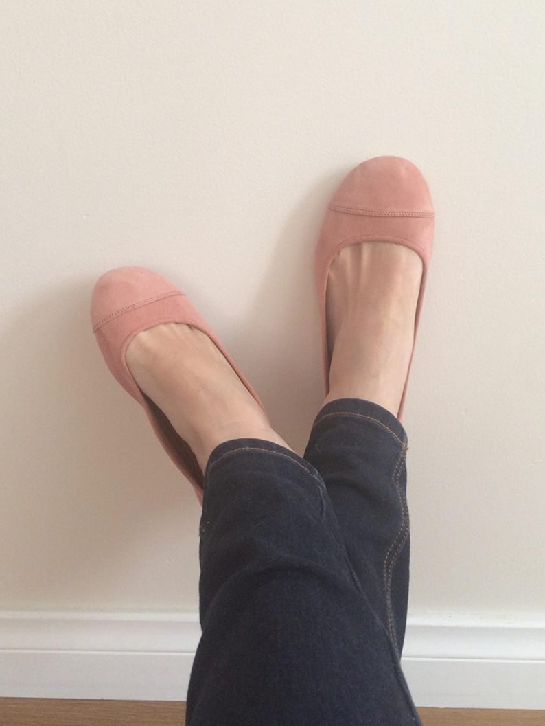 LUNAR Available in different colours Blush flats women shoes suede flat shoes women flats Blush pink leather flats