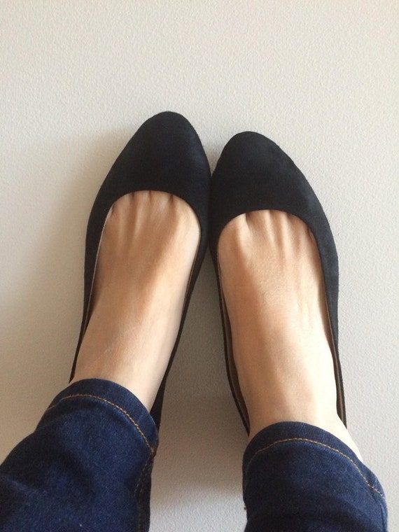 cheap black flat shoes