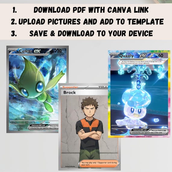 Scarlet/violet EX, Trainer, TERA Stellar Full-art Custom Pokemon Card  Templates | Easy to Use Canva Templates and PNG Files - Etsy