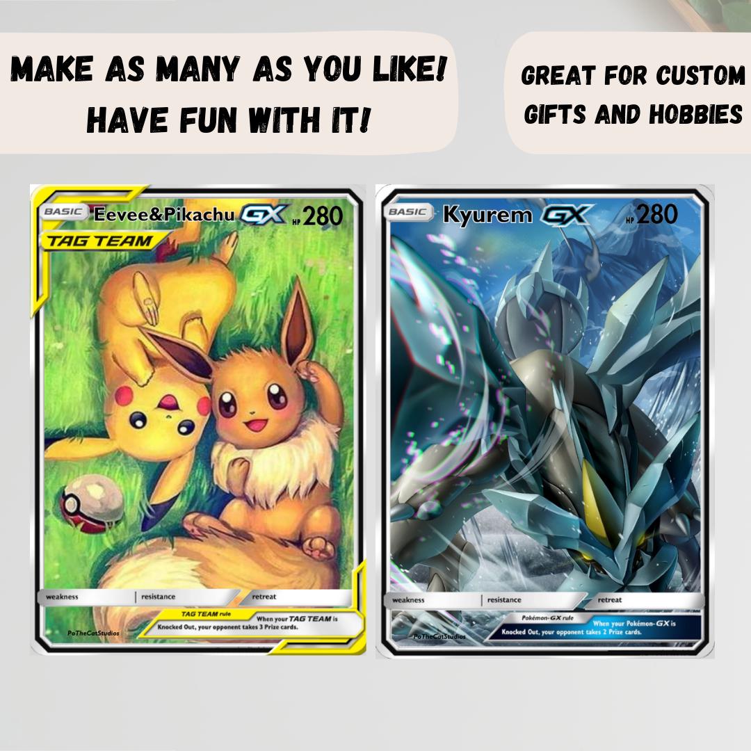 Sun/moon GX & TAGTEAM Custom Pokemon Card Templates | Easy to Use Full-art  Canva Templates and PNG Files - Etsy UK
