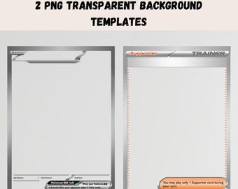 Scarlet/violet EX & TRAINER Custom Pokemon Card Templates | Easy to Use Full -art Canva Templates and PNG Files - Etsy