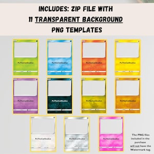 11 Sword/shield Base Types | Custom Pokemon Card Templates | Full-art ...