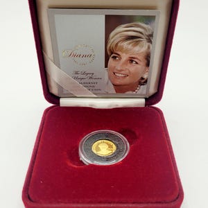 2007 Diana Gold 1 Proof Coin .999 Fine with Box & COA