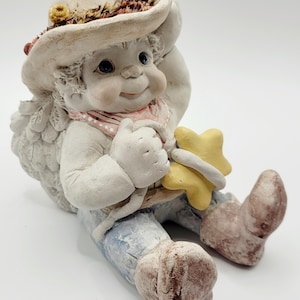 Rare Vintage Dreamsicles Figurines –  Over the Rainbow Angels & Sugarfoot Cowboy Angel – Signed Kristin Haynes
