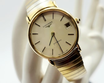 Reloj Longines Vintage / Gold Auto Swiss / ETA 2892-2 Runs / Speidel Band