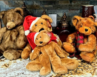 Ty Beanie Baby「1998 Holiday Teddy」クリスマスベア（8.5インチ