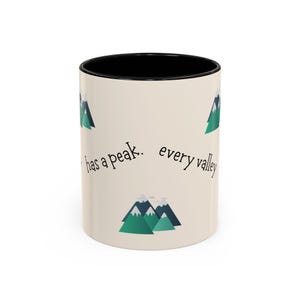 Nature-Inspired Coffee Mug with Inspirational Quote, Perfect Gift for Outdoors Lovers, Hiking, Camping, Motivational, Home, Office