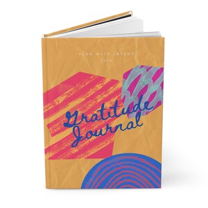 Hardcover Gratitude Journal Matte - Abstract Cover