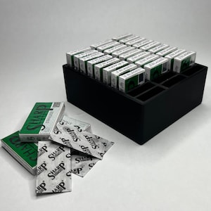 30 Slot Safety Razor Blade Holder Razor Blade Organizer