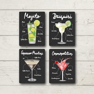 Cocktail Signs: Metal Wall Art | Home Bar, Pub Shed