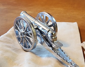 Brass Firecracker Cannon Midcentury Civil War Style Model