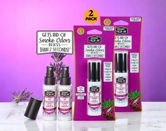 Eliminador de olores de humo de lavanda (paquete de 2): Tecnología NoxBan™