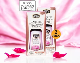 Eliminador de olores de inodoro Orchid Rose: Priventi Before-or-After #2 When You Go Spray (paquete de 2, 2.4 oz)