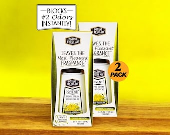 Spray eliminador de olores para inodoro con aroma a verbena cítrica: Priventi (paquete de 2)