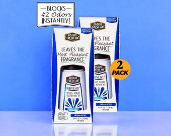 Eliminador de olores de inodoro Urban Rebel (paquete de 2): Spray de baño para hombres