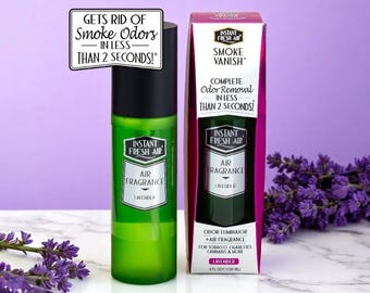 Smoke Vanish, Lavanda • Eliminador de olores y ambientador • Neutraliza olores instantáneamente • 4 oz. (120 ml).