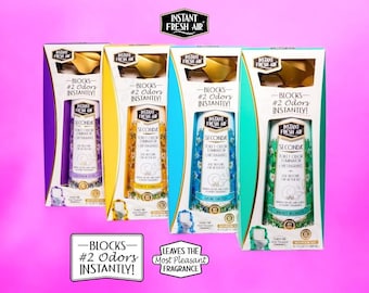 Botella en aerosol para baño, tamaño botella, SECONDA • Aire fresco instantáneo • Elimina y bloquea olores n.° 2 • 10,1 oz (200 ml).