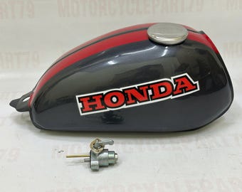 1973 Honda XR75 Fuel Tank: Reproduction Steel Gas Tank (17500-116-670QN)