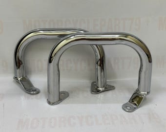 Chrome Steel Engine Guard Bar: Honda CB750 CB750K CB750F Supersport (1975-1978)