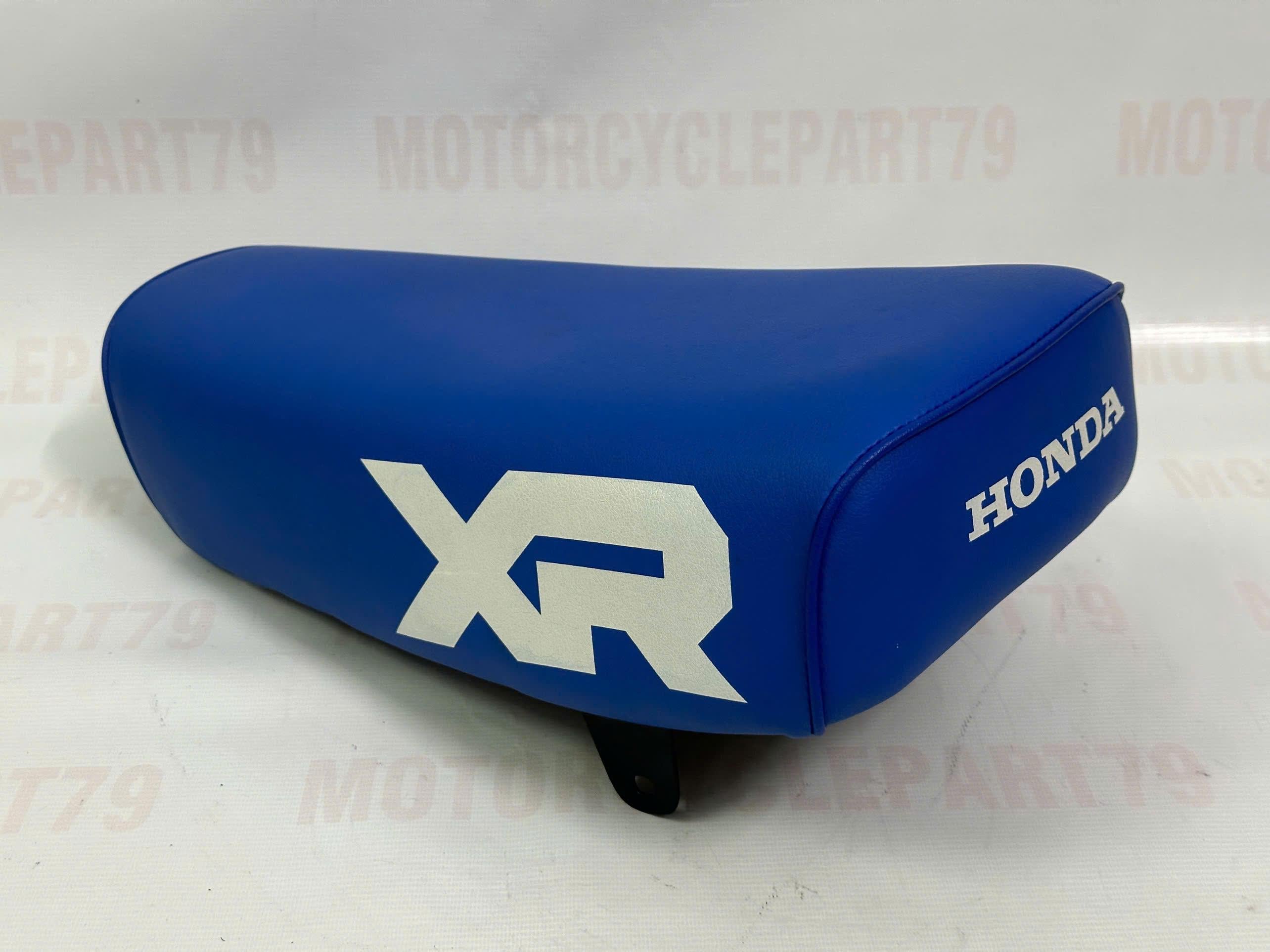 1979-1983 Honda XR80 Motorcycle Seat: Blue, Fits XR75 (1977-1979