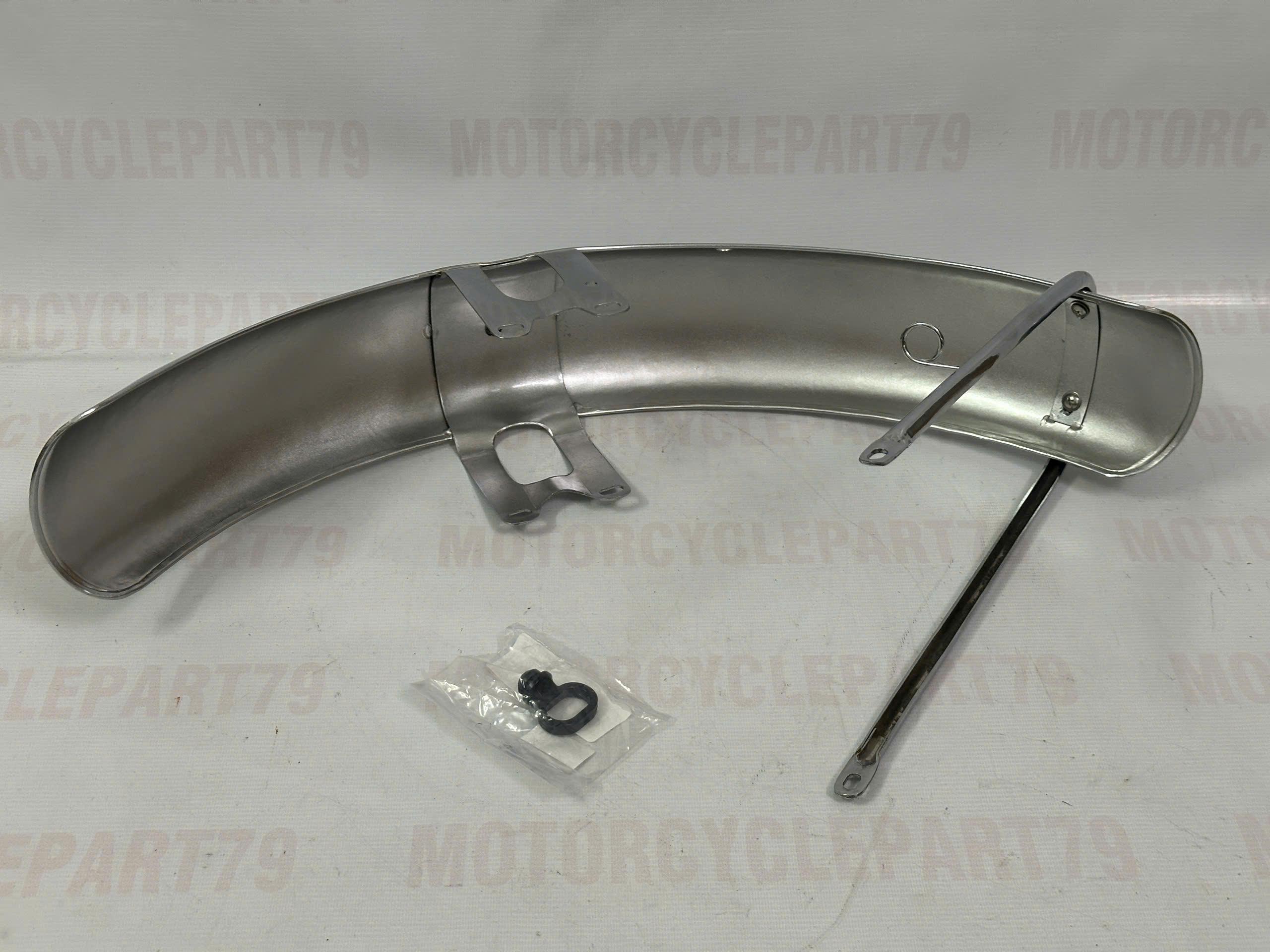 Chrome Front Fender For Suzuki GT380 GT500 GT550 GT750 – 21" Long, Bolt-On, Includes Hardware