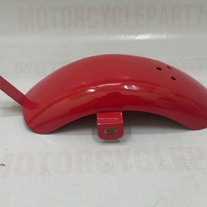 Honda CZ100 CZ 100 Rear Fender Monkey Bike Mud Guard (80110-032-000) Honda CZ100 Rear MudGuard Fender Red.