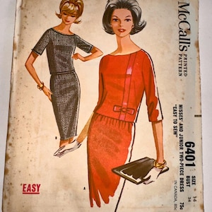 Vintage McCall’s sewing pattern #6401