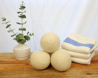 Bolas de lana 100% para secadora - Paquete de 3