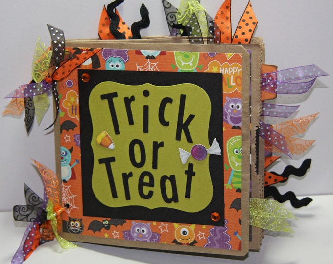Mini Halloween Scrapbook Album Etsy